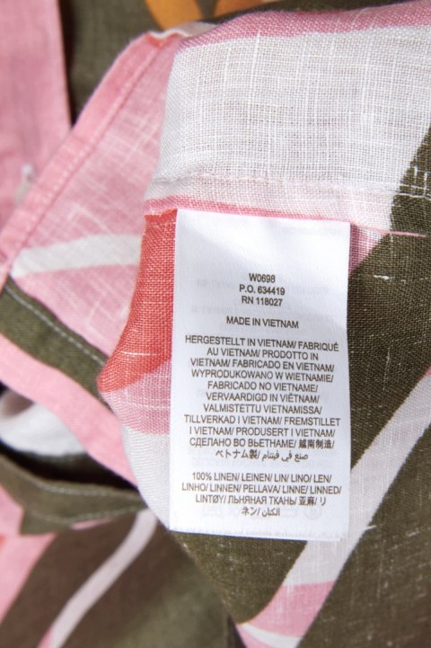 BODEN kolorowa mięciutka bluzka koszulowa szlachetny len 40