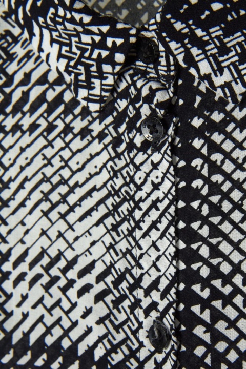 CHARLES VöGELE nietuzinkowa bluzka koszulowa monochromatyczna wiskoza 42