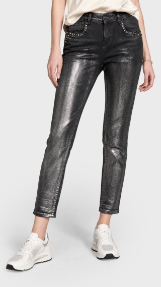 DISHE - spodnie jeans bogato zdobione boyfriend-28