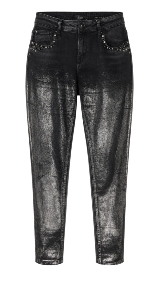 DISHE - spodnie jeans bogato zdobione boyfriend-28