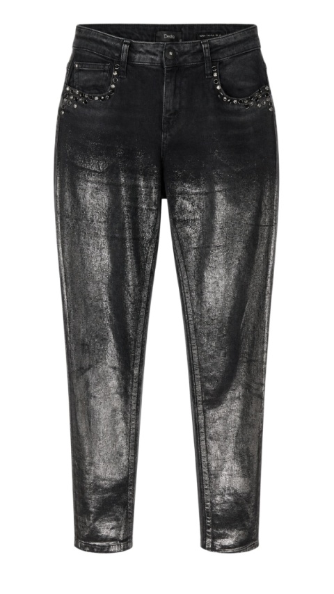 DISHE - spodnie jeans bogato zdobione boyfriend-28