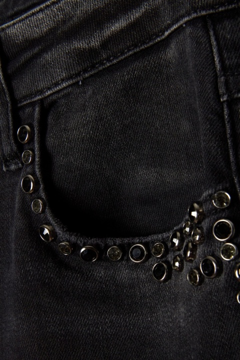 DISHE - spodnie jeans bogato zdobione boyfriend-28