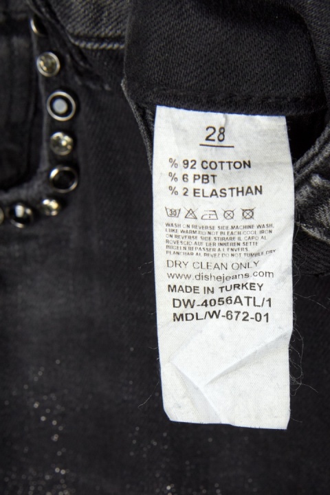DISHE - spodnie jeans bogato zdobione boyfriend-28