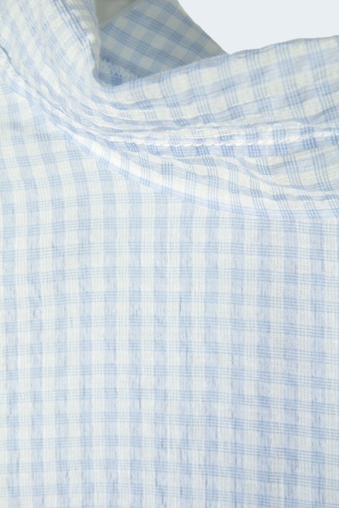 ESSENTIEL ANTWERP bluzka oversize z kokardą wiskoza fakturowana S/M