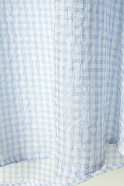 ESSENTIEL ANTWERP bluzka oversize z kokardą wiskoza fakturowana S/M