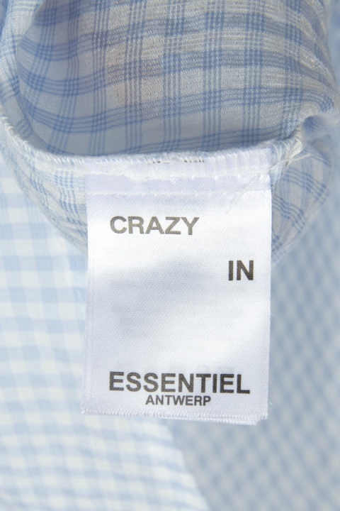 ESSENTIEL ANTWERP bluzka oversize z kokardą wiskoza fakturowana S/M
