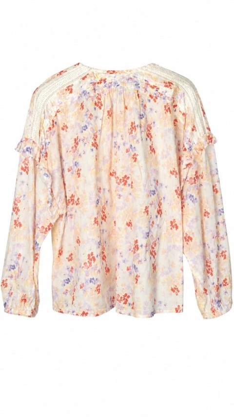 INDISKA fenomenalna bluzka koszulowa bawełna pastelowe kolory oversize XL