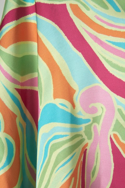 LIEBLINGSSTÜCK wielobarwna bluzka połyskująca wiskoza oversize M/L