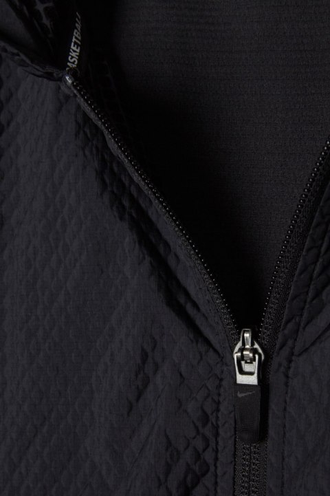 NIKE SHIELD lekka kurtka wiatrówka z kapturem czerń mięciutki aksamit M