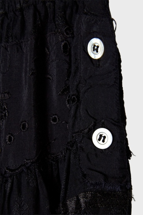 SCHIAPARELLI luksusowa spódnica vintage hafty falbanki - M