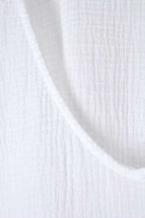 SEAFOLLY AUSTRALIA mięciutka sukienka muślinowa bawełna śnieżna biel L/XL