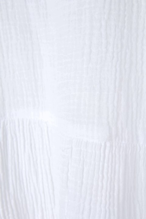 SEAFOLLY AUSTRALIA mięciutka sukienka muślinowa bawełna śnieżna biel L/XL